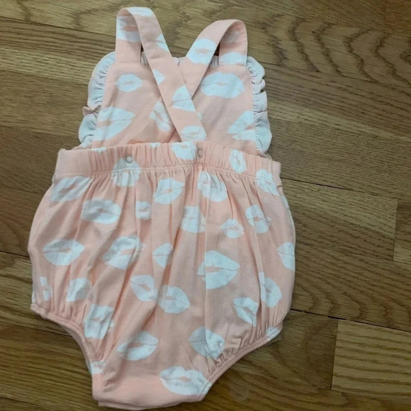 NWT Angel Dear Sun Suit Bumble Baby Girl Pink with Kisses 3-6 Months - Picture 4 of 6